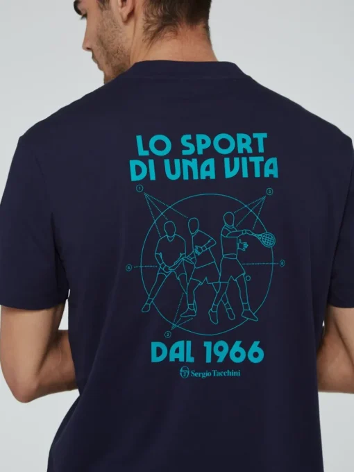 T-Shirts|Sergio Tacchini Lo Sport T-Shirt- Maritime Blue