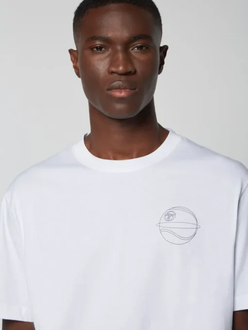 T-Shirts|Sergio Tacchini Lo Sport T-Shirt-White