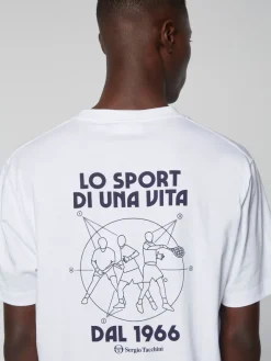 T-Shirts|Sergio Tacchini Lo Sport T-Shirt-White