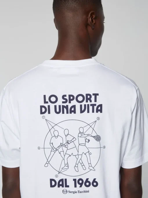 T-Shirts|Sergio Tacchini Lo Sport T-Shirt-White