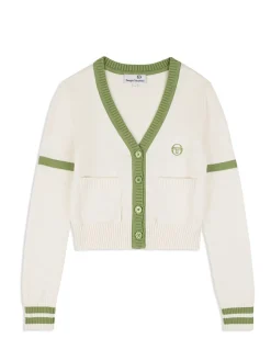 View All|Sergio Tacchini Lucia Knit Cardigan- Gardenia