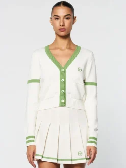 View All|Sergio Tacchini Lucia Knit Cardigan- Gardenia
