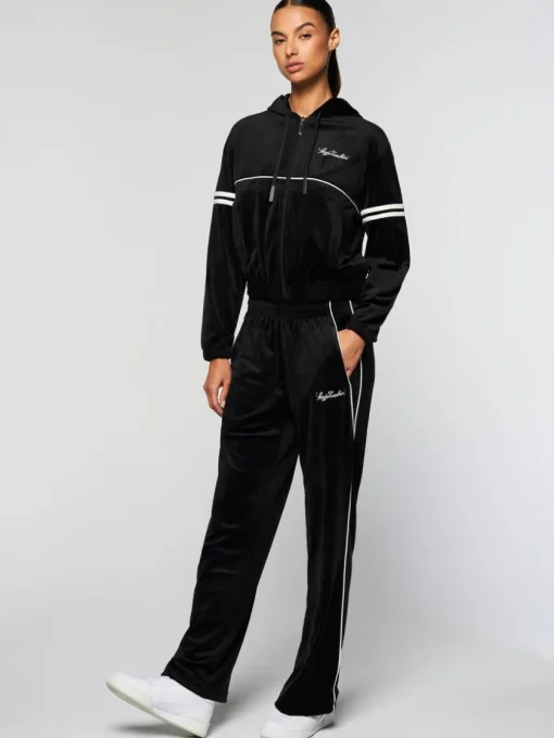 Velour|Sergio Tacchini Mare Velour Pant- Black Beauty
