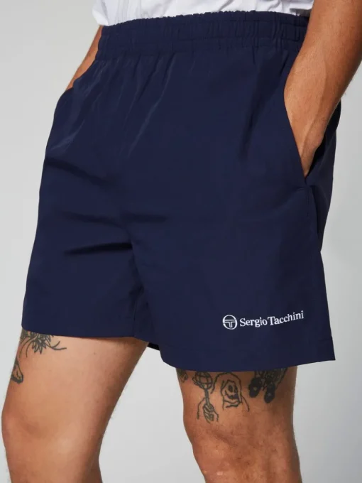 View All|Sergio Tacchini Merlata Water-Reactive Swim Short- Maritime Blue
