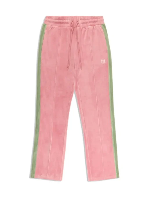 Tracksuits|Sergio Tacchini Miss Carlotta Velour Track Pant- Wild Rose