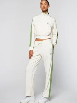 Velour|Sergio Tacchini Miss Carlotta Velour Track Pant-Gardenia
