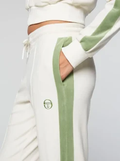 Velour|Sergio Tacchini Miss Carlotta Velour Track Pant-Gardenia