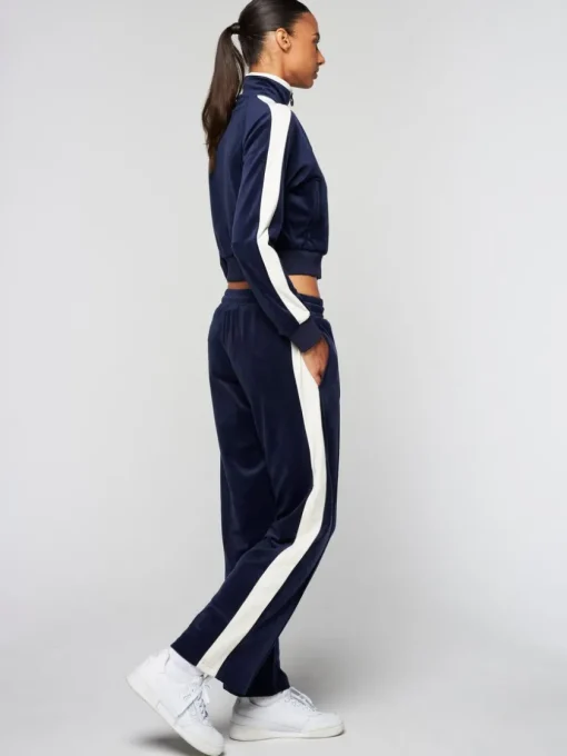 Tracksuits|Sergio Tacchini Miss Carlotta Velour Track Pant- Maritime Blue