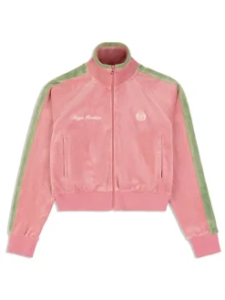 Tracksuits|Sergio Tacchini Miss Carlotta Velour Track Jacket- Wild Rose