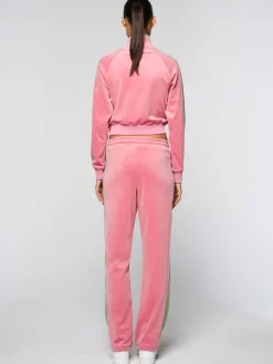 Tracksuits|Sergio Tacchini Miss Carlotta Velour Track Jacket- Wild Rose