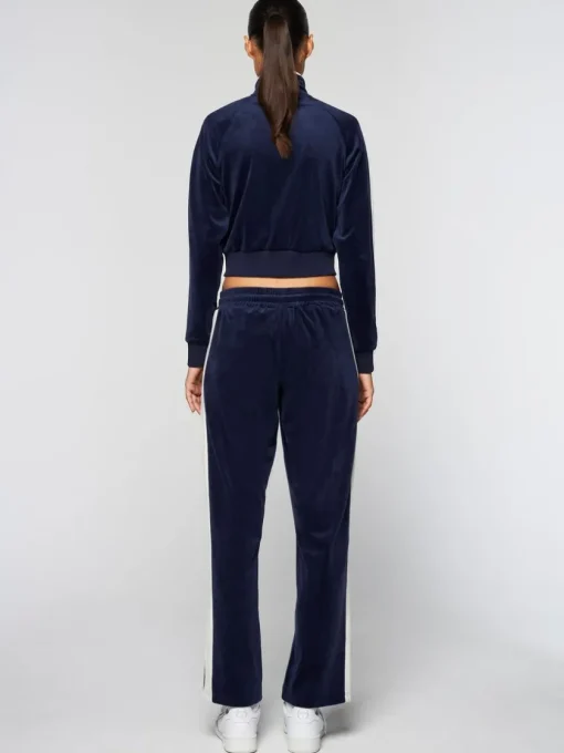 Tracksuits|Sergio Tacchini Miss Carlotta Velour Track Jacket- Maritime Blue