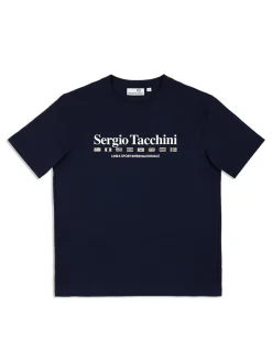 T-Shirts|Sergio Tacchini Monda T-Shirt- Maritime Blue