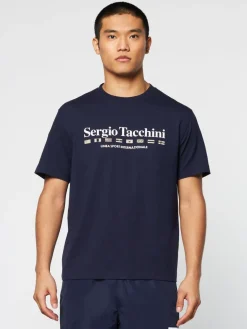 T-Shirts|Sergio Tacchini Monda T-Shirt- Maritime Blue
