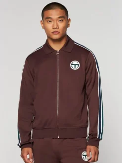 Jackets|Sergio Tacchini Monte Track Jacket Archivio- Deep Mahogany