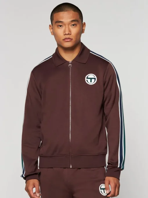 Tracksuits|Sergio Tacchini Monte Track Jacket Archivio- Deep Mahogany