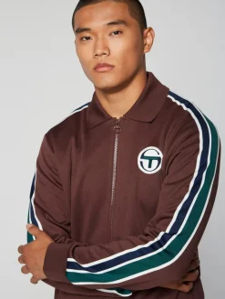Tracksuits|Sergio Tacchini Monte Track Jacket Archivio- Deep Mahogany