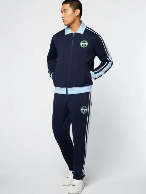 Jackets|Sergio Tacchini Monte Track Jacket Archivio- Maritime Blue