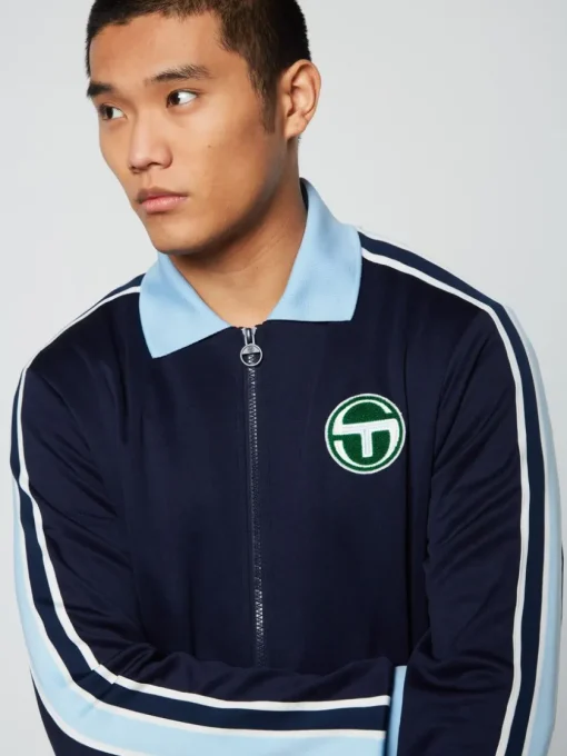 Jackets|Sergio Tacchini Monte Track Jacket Archivio- Maritime Blue