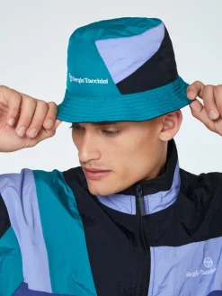 View All|Sergio Tacchini Mosaic Reversible Bucket Hat-Black/Multi