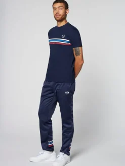 T-Shirts|Sergio Tacchini New Melfi Short Sleeve T-Shirt Archivio- Maritime Blue