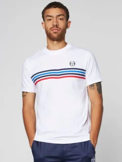 T-Shirts|Sergio Tacchini New Melfi Short Sleeve T-Shirt Archivio- White