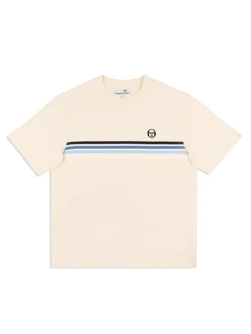 T-Shirts|Sergio Tacchini New Melfi T-Shirt- Pearl/ Ivory