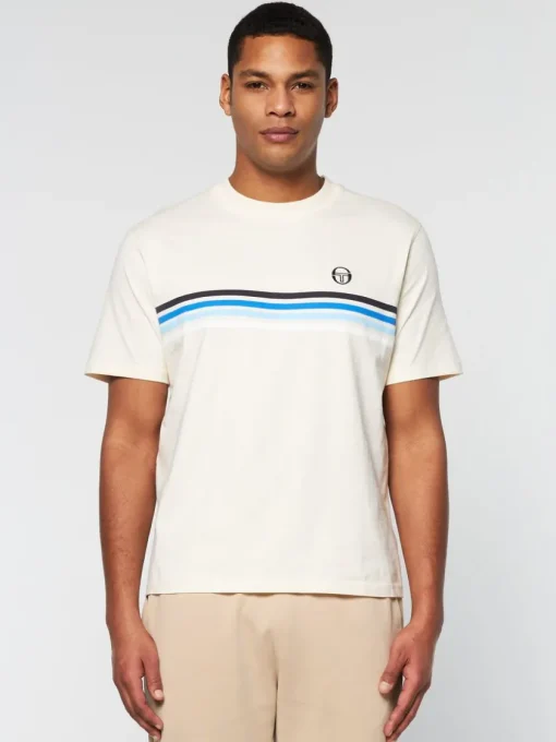T-Shirts|Sergio Tacchini New Melfi T-Shirt- Pearl/ Ivory