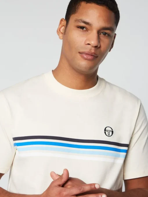 T-Shirts|Sergio Tacchini New Melfi T-Shirt- Pearl/ Ivory