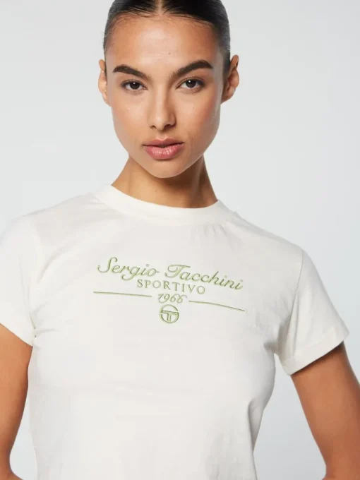 Tops And Sports Bras|Sergio Tacchini Nicola Graphic T-Shirt- Gardenia