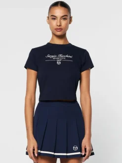 View All|Sergio Tacchini Nicola Graphic T-Shirt- Maritime Blue