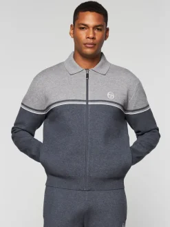 Knitwear|Sergio Tacchini Nostra Track Jacket- Dark Grey/ Melange