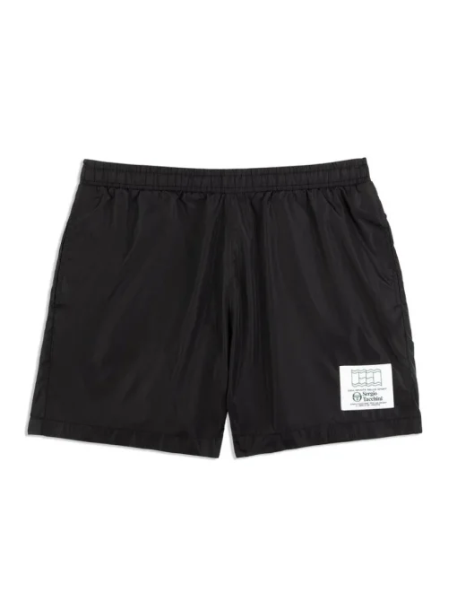 For The Court|Sergio Tacchini Onda Short- Black Beauty