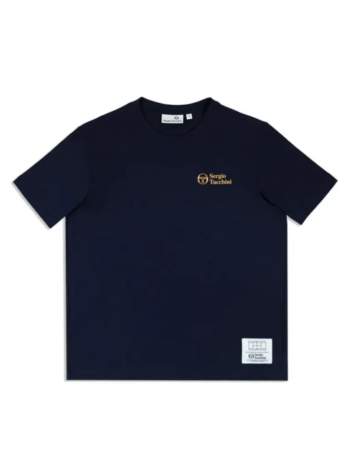 The Essentials|Sergio Tacchini Onda T-Shirt- Maritime Blue