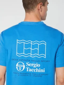 T-Shirts|Sergio Tacchini Onda T-Shirt- Palace Blue