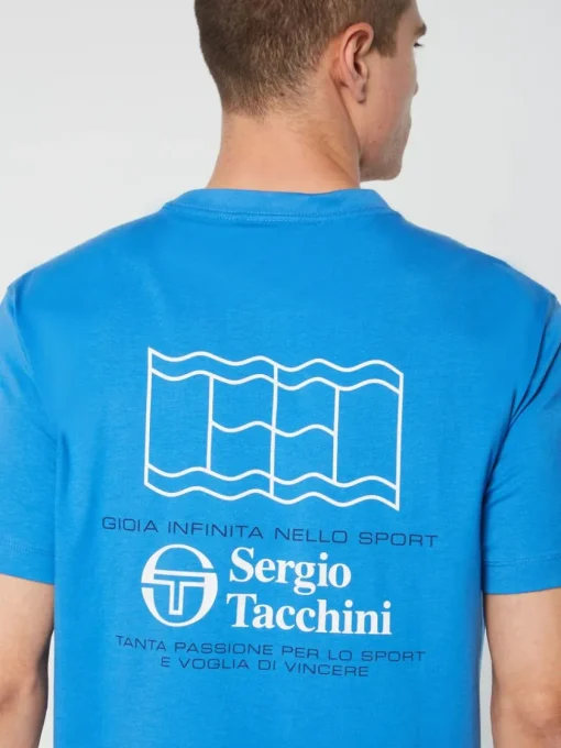 T-Shirts|Sergio Tacchini Onda T-Shirt- Palace Blue