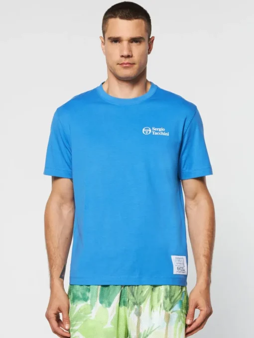 The Essentials|Sergio Tacchini Onda T-Shirt- Palace Blue