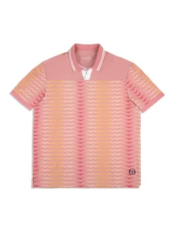 For The Court|Sergio Tacchini Ondulato Polo- Wild Rose