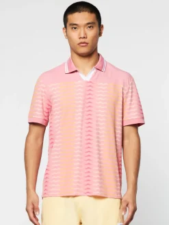 For The Court|Sergio Tacchini Ondulato Polo- Wild Rose