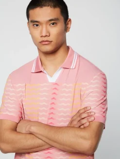 View All|Sergio Tacchini Ondulato Polo- Wild Rose