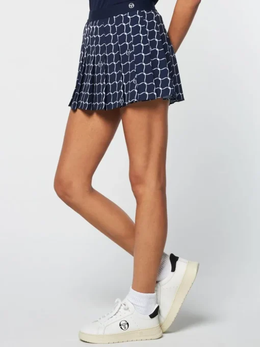 For The Court|Sergio Tacchini Orazio Printed Skort- Maritime Blue