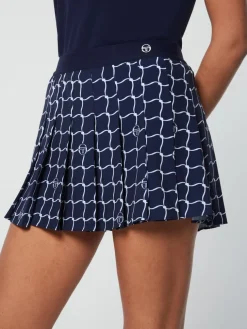 For The Court|Sergio Tacchini Orazio Printed Skort- Maritime Blue
