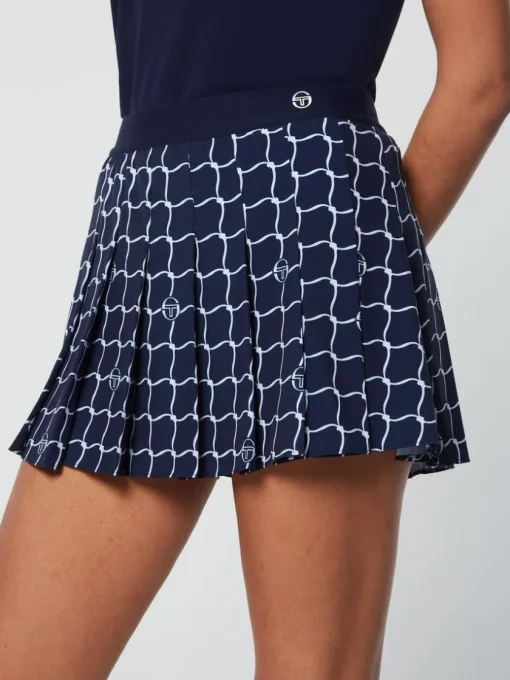 For The Court|Sergio Tacchini Orazio Printed Skort- Maritime Blue