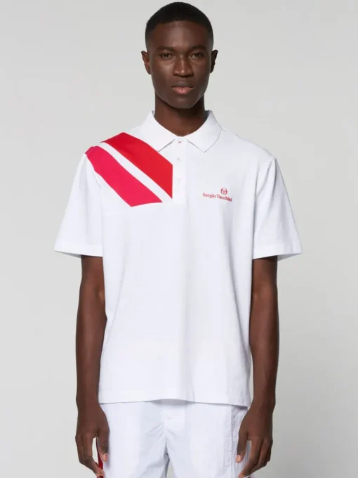 Polos|Sergio Tacchini Ortica Tennis Polo- White