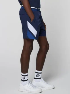 For The Court|Sergio Tacchini Ortica Tennis Short- Maritime Blue
