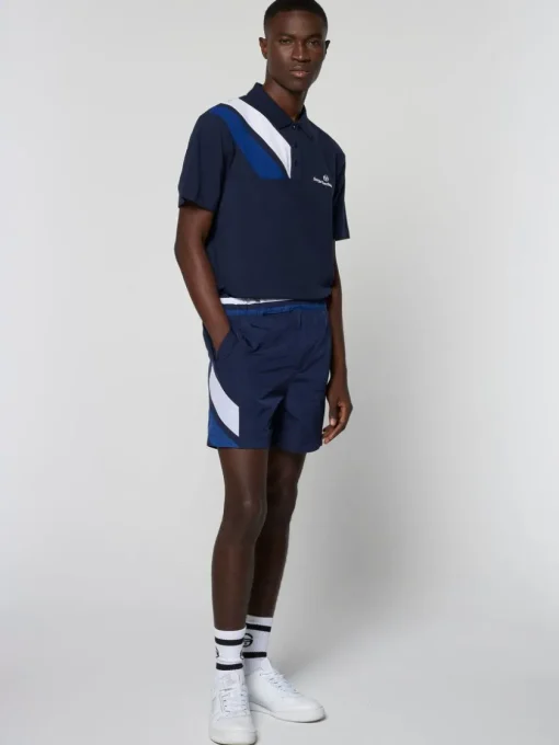 For The Court|Sergio Tacchini Ortica Tennis Short- Maritime Blue