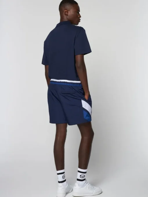 For The Court|Sergio Tacchini Ortica Tennis Short- Maritime Blue