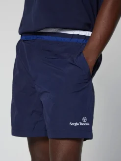 For The Court|Sergio Tacchini Ortica Tennis Short- Maritime Blue