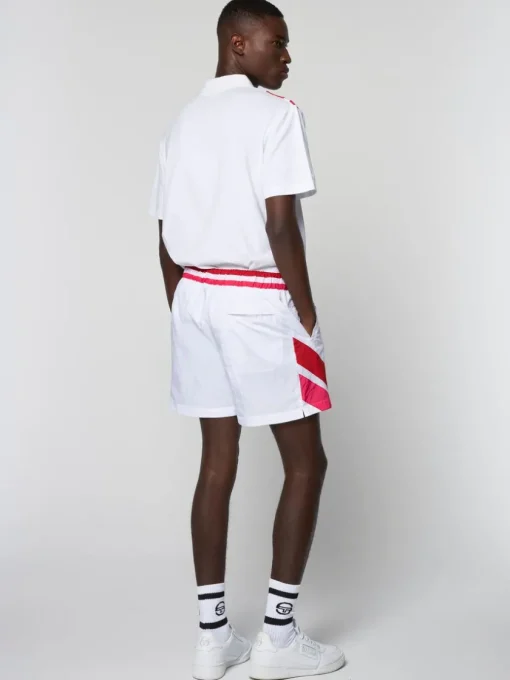For The Court|Sergio Tacchini Ortica Tennis Short- White