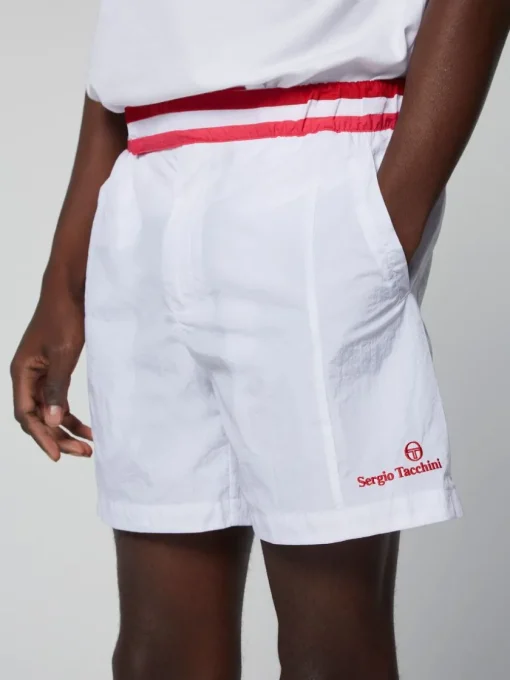 For The Court|Sergio Tacchini Ortica Tennis Short- White