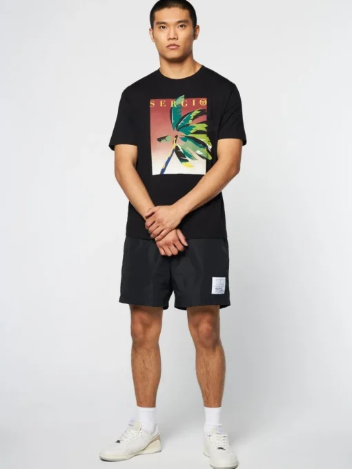 T-Shirts|Sergio Tacchini Palma T-Shirt- Black Beauty